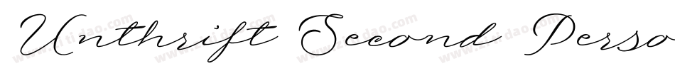 Unthrift Second Personal字体转换